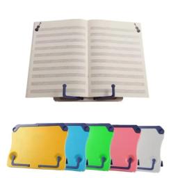 1x portátil estante de leitura ajustável livro suporte livro receita prateleira dobrável titular organizador para música pontuação receita tablet - Image 1