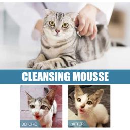 Waterless Grooming Shampoo para animais de estimação, Dog Dry Cleaning Foam, Mousse de banho segura, Remoção de odor corporal, Esterilização - Image 5