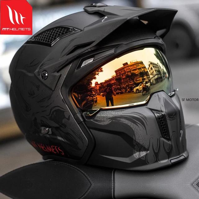 MT Streetfighter Capacete de Motocross Integral Quatro Estações