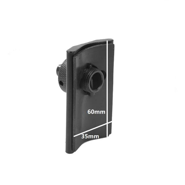 Adaptador de trilho 20mm para bipé com 3/2 entalhes e base de borracha para acessórios de caça