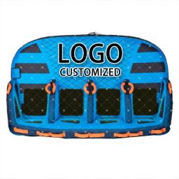 Personalização inflável rebocável esportes aquáticos, alta qualidade PVC tubo de barco, 4 pessoa, fábrica venda quente - Image 1