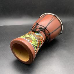 5 "tambor de mão de percussão djembe africano para venda de madeira jambe/doumbek baterista com padrão - Image 4