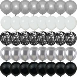 40 pçs prata pérola metal látex festa confetes balões aniversário casamento babyshower decorações ano novo globos - Image 5