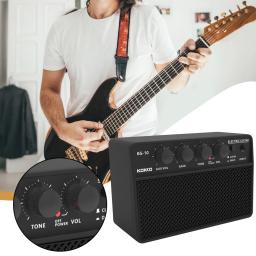 Amplificador de Mini Guitarra com Interface Universal, Amplificador Profissional, Leve, Carregamento USB, Viagem, Prática Diária, 6,35mm - Image 3