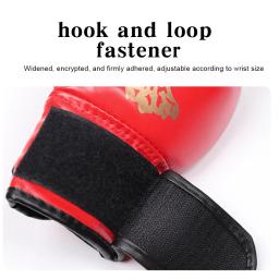 Luvas De Kickboxing De Couro PU, Luvas De Boxe Sanda Respiráveis, Treinamento De Perfuração, Sandbag - Image 6