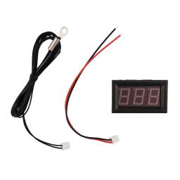 Termômetro digital com display LED Medidor de temperatura de alta precisão Sondas NTC à prova d'água Fahrenheit Centígrado, DC 4-28V - Image 3