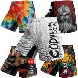 Artes marciais boxe shorts para homens, roupas de artes marciais, muay thai, corrida, ginásio, artes marciais, artes marciais - Image 1