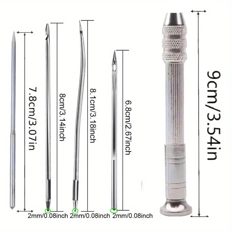 Cone de costura de couro Conjunto com agulhas intercambiáveis, Reparação versátil sapato, Kit DIY Craft, Costura Suprimentos Acessórios, 1pc - Image 1