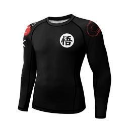 Kimono jiu jitsu mma camiseta + calça rashguard para homens 4 unidades/ternos muay thai mma shorts bjj gi rash guard boxe camisas sportsuit - Image 5