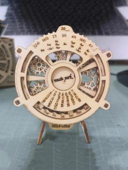 Wooden Perpetual Puzzle with Calendar, Engrenagens Mecânicas, 3D Building Set, Brain Teaser, Brinquedos de Engenharia, Model Games, 3D - Image 4