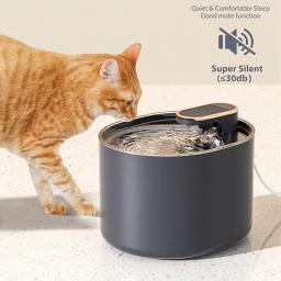 Gato do animal de estimação cães waterer beber com filtro usb 3l inteligente fonte automática beber tigela para raças pequenas cão gatos alimentador de água - Image 1