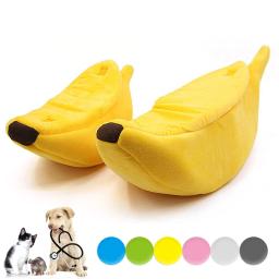 Gato cama banana casa caverna bonito aconchegante dormir cama para gatos pequenos animais durável filhote de cachorro canil gatinho cesta acessórios do gato - Image 1