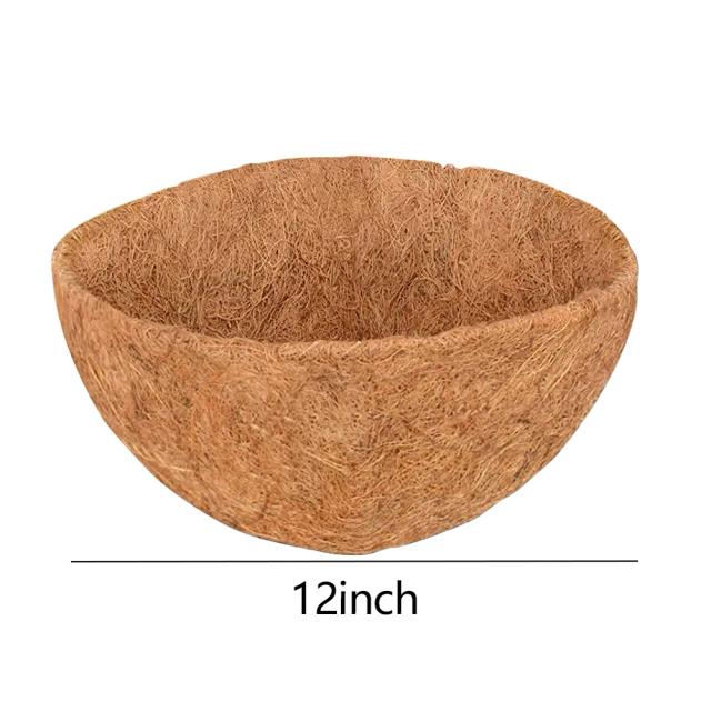 Forro de Fibra de Coco para Cesta Suspensa 100% Natural - 8" a 16"