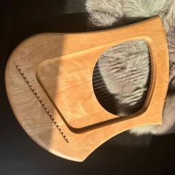 Portátil Profissional Lira Harpa, 22 Cordas, Luxo Rosewood, Escala Diatônica, Performance Musical, Instrumentos de Cordas Raras - Image 3