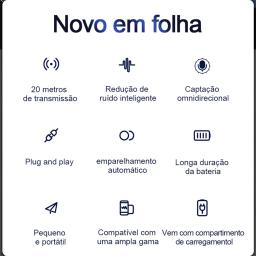 SX960 Microfone sem fio com caixa de carregamento, Mini Lavalier, microfone portátil, áudio, vídeo, cancelamento de ruído, gravação ao ar livre - Image 6