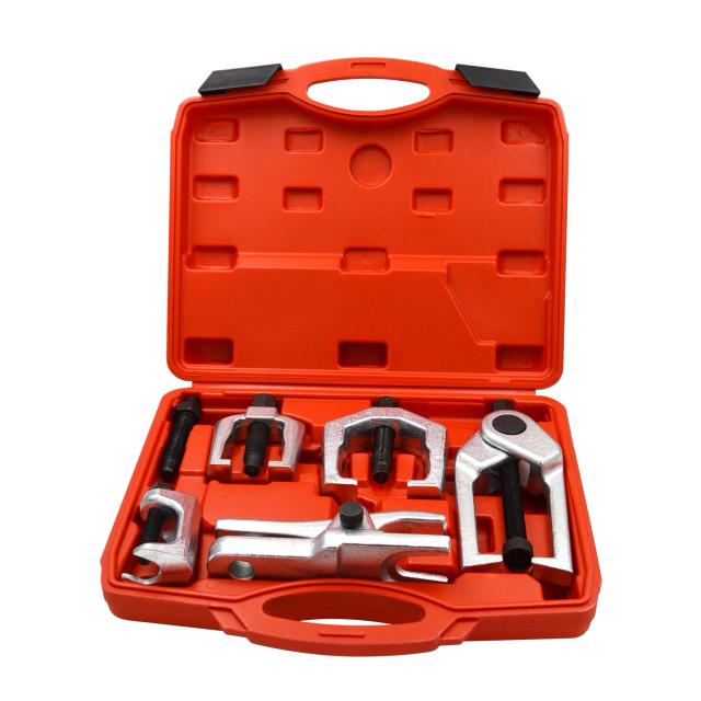 Conjunto Completo de Ferramentas para Reparos Automotivos: Separador de Juntas, Extrator de Braço Pitman, Introdutor de Terminais de Direção e Mais - 5 Peças