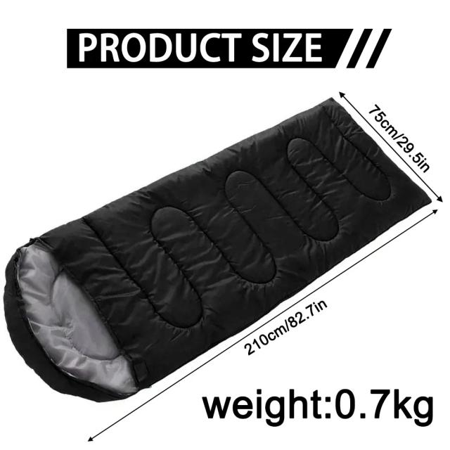 Saco de Dormir Portátil e Impermeável: Leve e Compacto para Camping e Caminhadas em Todas as Temperaturas