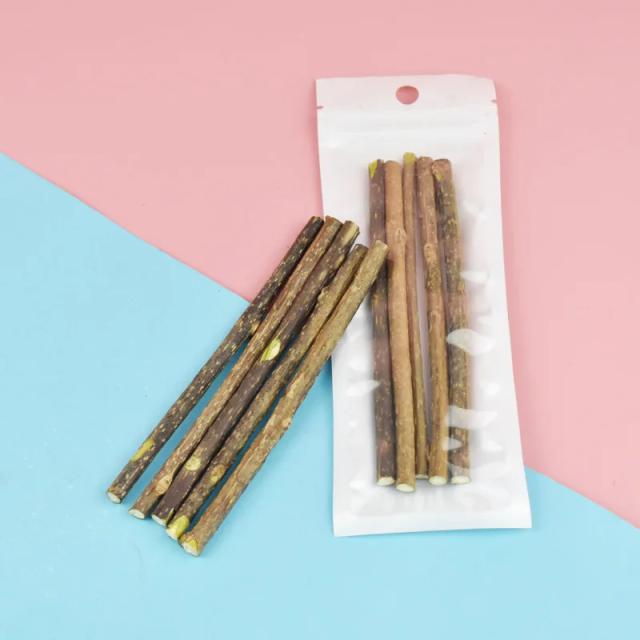 Varas de Limpeza para Gatos com Catnip Natural, Creme Dental e Petiscos para a Saúde Bucal