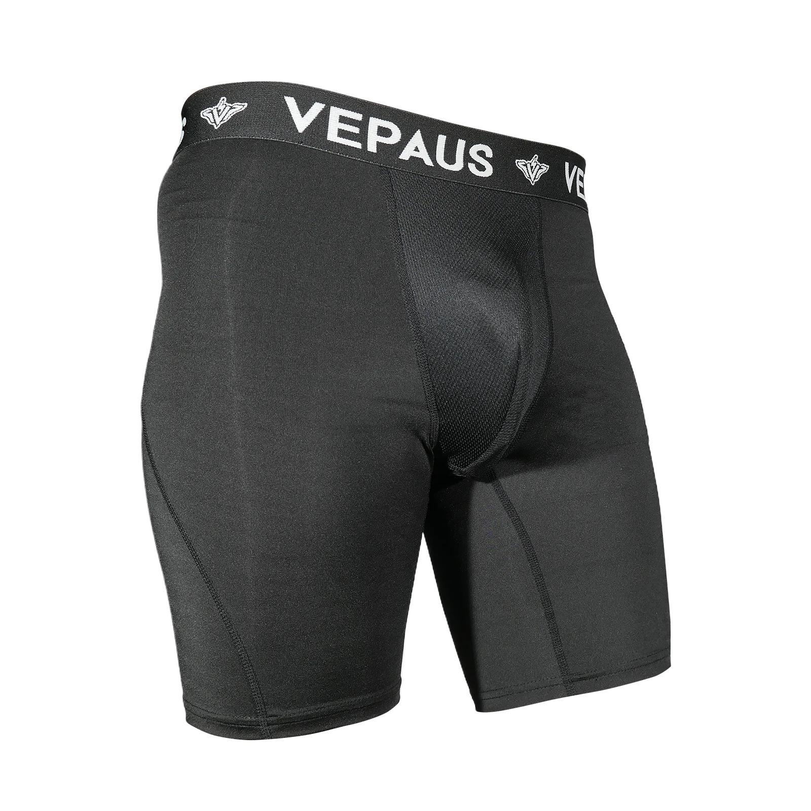 Vepaus-shorts de compressão para meninos, com proteção bio-flex copo, umidade wicking, ventilação proteção para o beisebol, tamanho jovem - Image 1