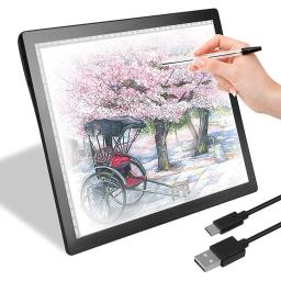2022 suporte de carregamento do estilo da bateria almofada de luz led desenho tablet gráficos digitais placa cópia arte eletrônica graphi - Image 1