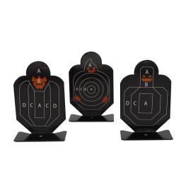Tiro tático alvo definido, durável metal alvo, Airsoft prática, caça, 3pcs por lote - Image 5