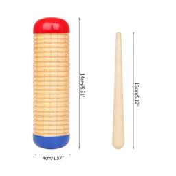 2023 Novo Guiro Raspador Música Guiro Raspador De Madeira Som Guiro Mallet Percussão Instrumento Set Educação Precoce Brinquedos Educativos - Image 6