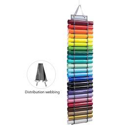 Vinil Organizador De Armazenamento Com 24 Compartimentos, Rolos De Vinil Pendurados, Organizador De Armazenamento Para Quarto De Artesanato, Porta, Armário, Papel De Embrulho - Image 3