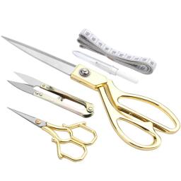 Conjunto De Ferramentas De Costura Profissional, Tesoura De Costura De Aço Inoxidável, Clippers Forma De U, Tesoura De Fios, Fita Métrica e Estripador De Costura - Image 1