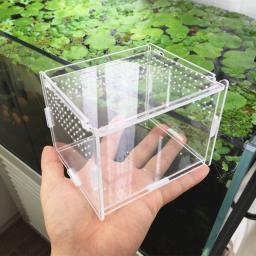 Caixa acrílica transparente para terrário, terrário para répteis e anfíbios cr, tartaruga, aranha, caracol, vidro - Image 3