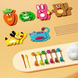 Kits educativos de brinquedo para crianças, artesanato e costurar, feltro animais brinquedos para crianças, estilo aleatório - Image 2