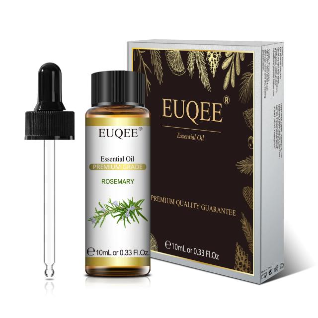 Óleo Essencial Natural EUQEE com Conta-Gotas para Difusor e Umidificador - Lavanda, Jasmim, Eucalipto e Baunilha - 10ml pro 1