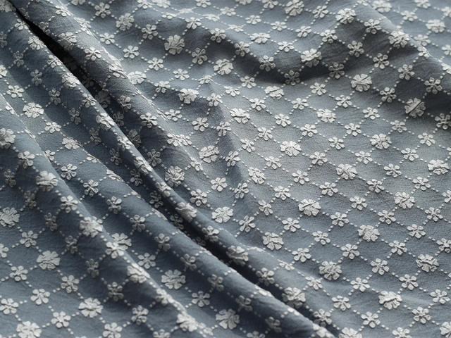 Tecido Jacquard Bolha Floral Geométrico para Vestidos, 50cm x 145cm