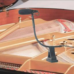 Clip-On Piano Microfone Instrumento Musical, Shure Sistema sem fio, 48V Fantasma Entrada de Alimentação, Gooseneck flexível, Mike Condensador - Image 1