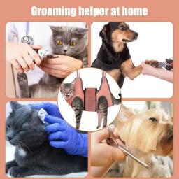 Tong-Pet Grooming Hammock, Gato e Cão Ajudante, Reparando Unhas, Beauty Hammock, Restraint Bag, Pet Acessórios, Novo - Image 6