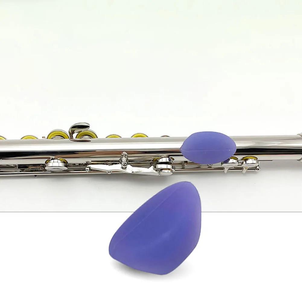 Silicone Flauta Mão Resto para Iniciantes, Dedo Protect Sleeve, Localizador Peças de Manutenção, Novato Musical Performance, 1Pc - Image 1