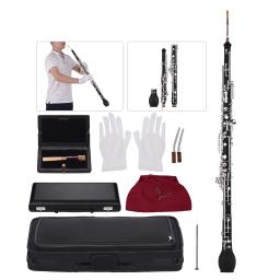 Profissional Inglês Horn Alto Oboé, F Key, corpo de madeira sintética, prateado Chaves, instrumento de sopro com luvas Reed, estojo de transporte - Image 2