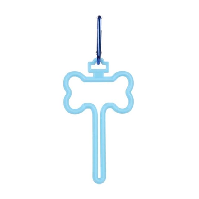 Suporte ajustável para sacos de cocô de cachorro, prático e mãos livres, ideal para qualquer coleira
