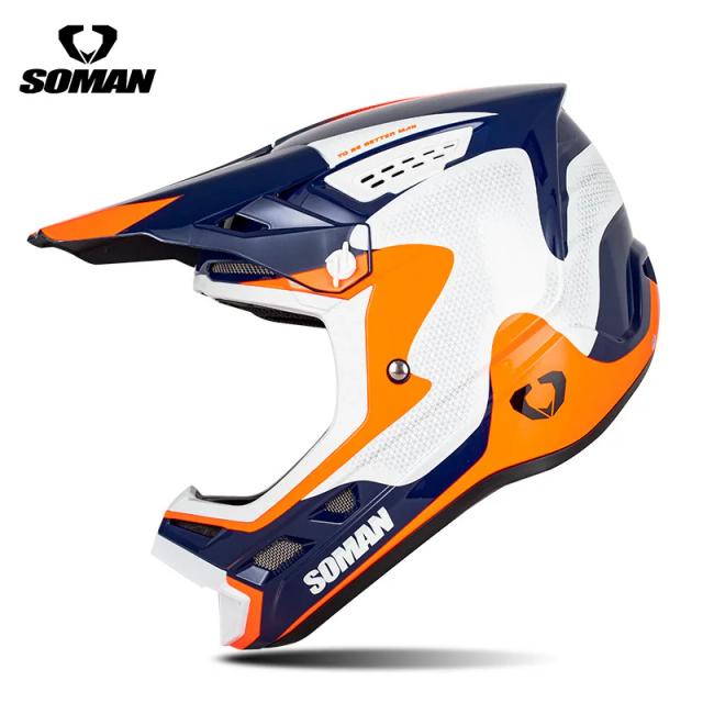 Soman Capacete de Motocicleta para Adultos Equitação Off-road Motocross CE Aprovado
