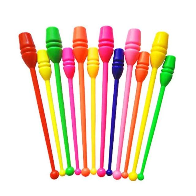 Bastão de Ginástica Rítmica para Crianças e Adultos, Acessório de Treinamento, Disponível em 38cm e 45cm, 1 Unidade