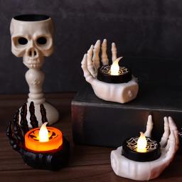 Lanterna LED para festa de Halloween, Horror Ghost Hand Lamp, Decoração para casa, Spider Bat Festival, Skull Theme Party Supply - Image 2