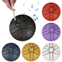 Mini Handpan Rain Drum for Yoga Meditação, Instrumento Exterior, 3 Polegadas, 6 Notas, Presente Original - Image 1