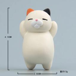 Japonês honesto gato kawaii ímãs dos desenhos animados gato bonito em miniatura ornamentos geladeira ímã acessórios de decoração da cozinha presentes ideia - Image 6