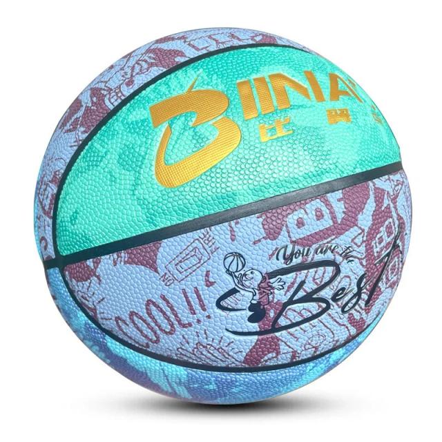 Bola de Basquete Infantil Tamanho 5 Impermeável e Antiderrapante para Treinamento em Interior e Exterior