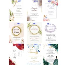 Cartões personalizados do convite para o aniversário do casamento, 50 pcs/lot - Image 1