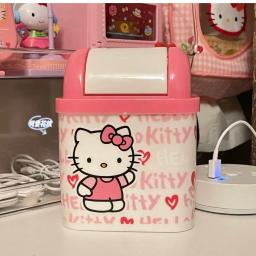Sanrio Hello Kitty Lixo, Lixeira, Lixeira, Binsanrio de lixo, Lixeira Kawaii, Sala de estar, Quarto, Cesta de papel higiênico, Novo - Image 6