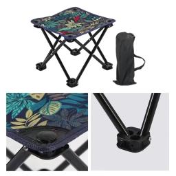 Fezes ao ar livre dobrável com saco de transporte, cadeira reutilizável, apoio para os pés para Festival, caminhadas, pesca, piquenique, viajando - Image 4