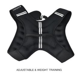 Colete de peso ajustável, Equipamento de treino, Treinamento de força, Exercício ponderado, Jaqueta respirável ao ar livre - Image 5