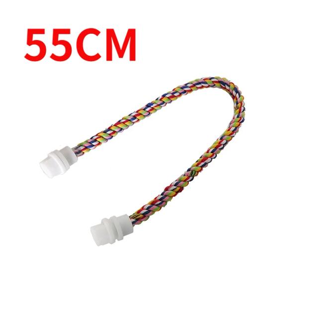 Brinquedo Durável para Pássaros com Corda de Algodão Multi-Cores para Papagaios e Cockatiels em Gaiolas