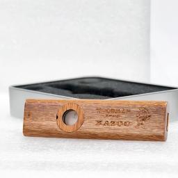 Kazoo de madeira orff instrumentos ukulele guitarra parceiro woodman gaita de madeira com caixa de metal kazoo para adultos crianças kazoo - Image 6