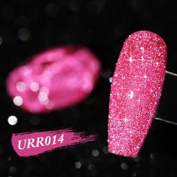 UR SUGAR-Verniz Refletivo para Unhas, Rosa Brilhante e Vermelho, Gel Semi Permanente, Mergulhe, Esmaltes LED UV, Night Pretty, Art, 7,5 ml - Image 2